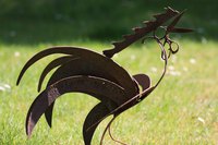 coq, outils en fer forg&eacute; assembl&eacute;s par soudure VENDU