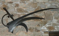 grand oiseau des murs 120/70m fer forg&eacute;