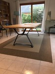 table ch&ecirc;ne er acier