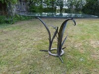 table en fer forg&eacute; pied 650 �